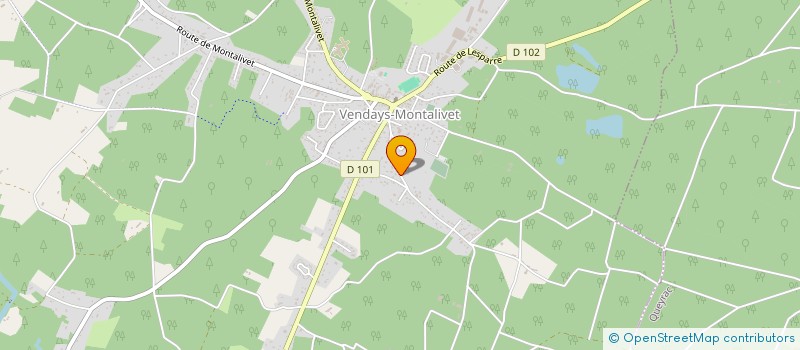 localisation de l'entreprise SAS L'AGA-PE  VENDAYS-MONTALIVET