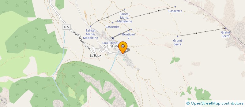 localisation de l'entreprise SAS L'AIGUE BLANCHE  SAINT-VERAN