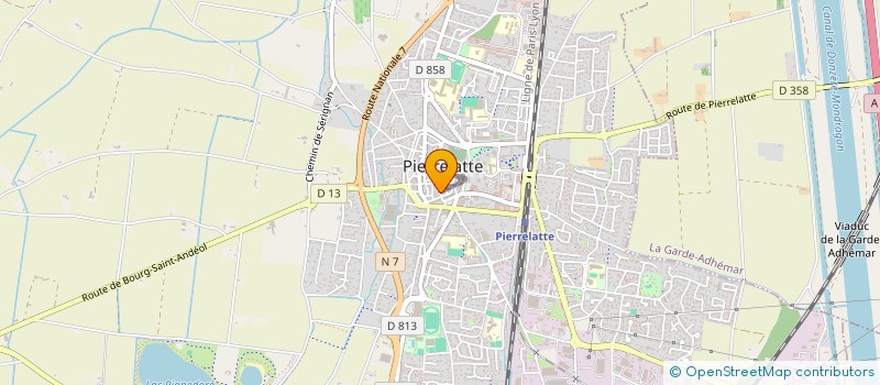 localisation de l'entreprise SAS L'AMANDINE à PIERRELATTE