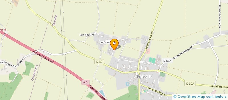 localisation de l'entreprise SAS L'ARCHE D'OCE  EGREVILLE