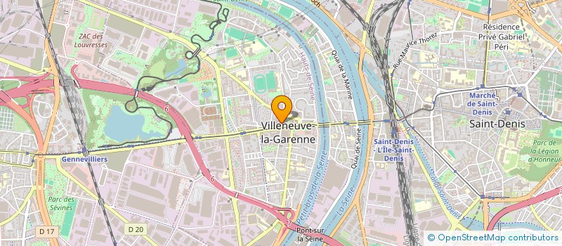 localisation de l'entreprise SAS L'ARTISAN à VILLENEUVE-LA-GARENNE