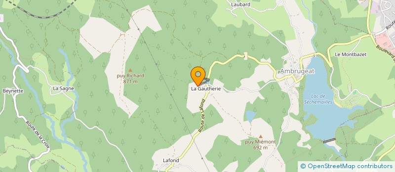 localisation de l'entreprise SAS L'ATELIER VERT  MEYMAC