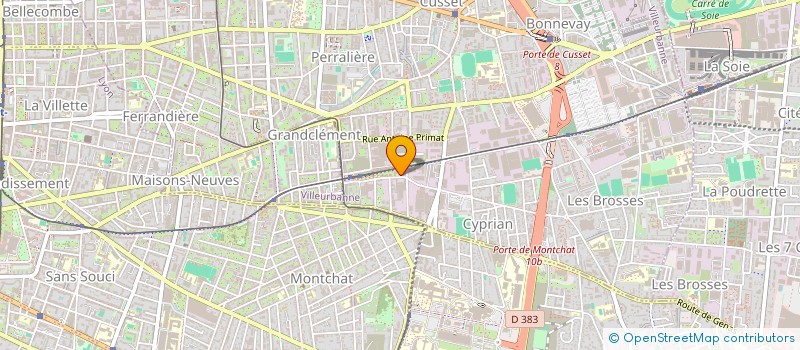 localisation de l'entreprise SAS L'AUTRE SOIE à VILLEURBANNE