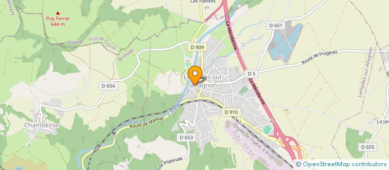 localisation de l'entreprise SAS L'EAU QUI DORT à LEMPDES-SUR-ALLAGNON