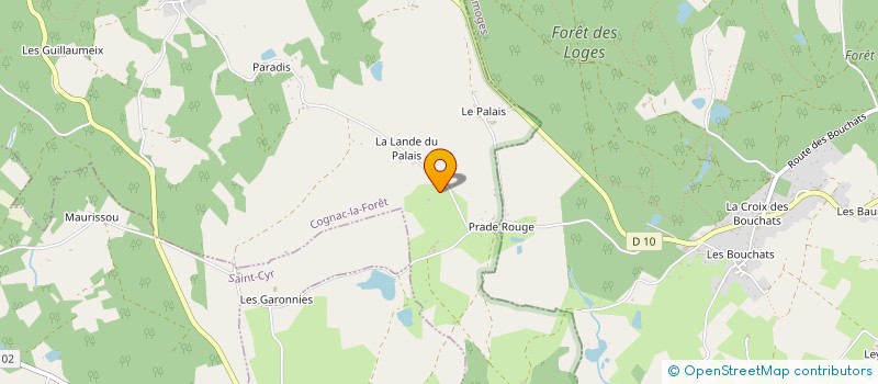 localisation de l'entreprise SAS L'ECUREUIL à COGNAC-LA-FORET
