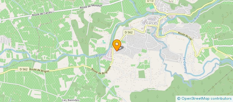 localisation de l'entreprise SAS L'ENDROIT DETENTE  CARCES