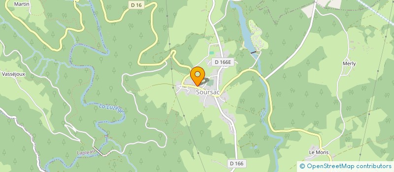 localisation de l'entreprise SAS L'EPICERIE DE SOURSAC  SOURSAC