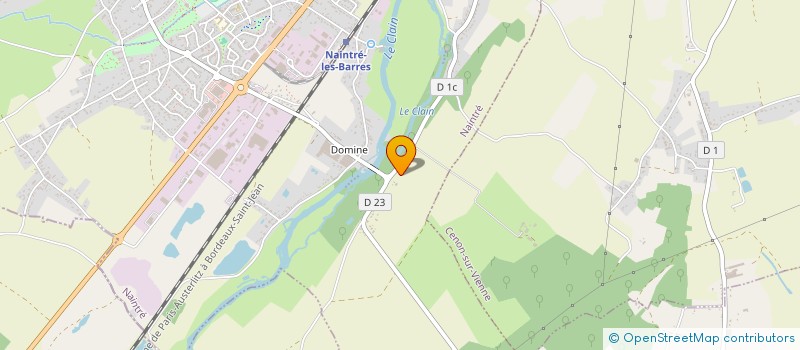 localisation de l'entreprise SAS L'ESPRIT DU CLAIN  NAINTRE