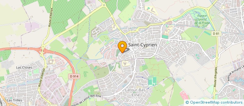 localisation de l'entreprise SAS L ET A à SAINT-CYPRIEN