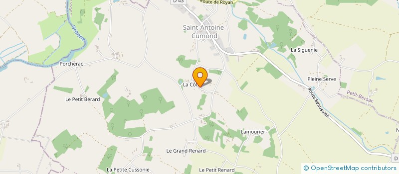 localisation de l'entreprise SAS L'ETANG DE LA CARPE D'OR  SAINT AULAYE-PUYMANGOU