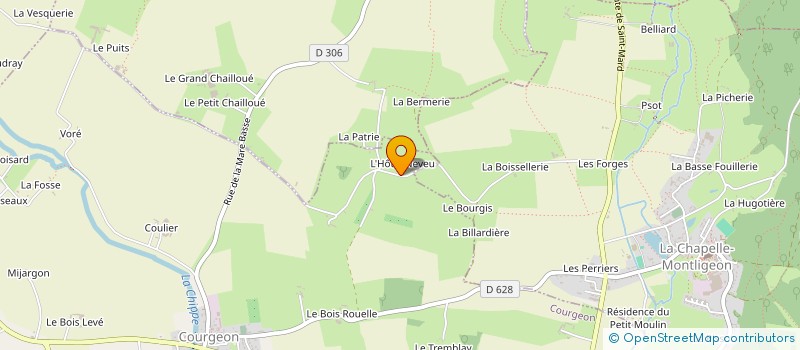 localisation de l'entreprise SAS L'ETOILE à COURGEON
