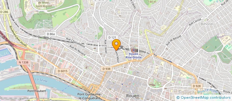 localisation de l'entreprise SAS L.H à ROUEN