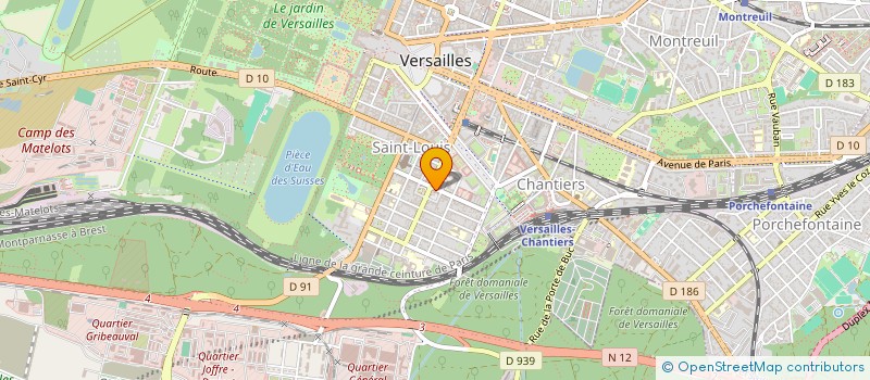 localisation de l'entreprise SAS L'OCTOPUS à VERSAILLES