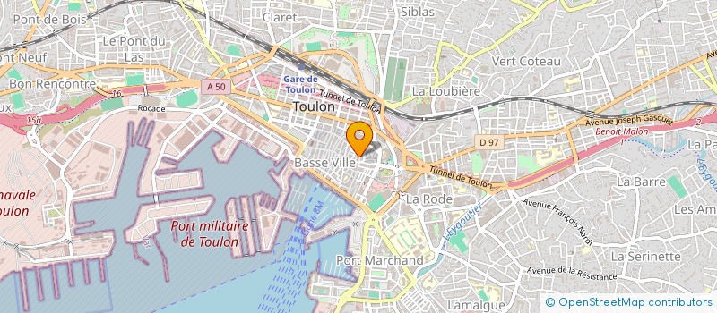 localisation de l'entreprise SAS L'OLIVIER à TOULON