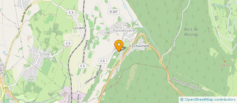 localisation de l'entreprise SAS L'OURS BLANC  PANNESSIERES