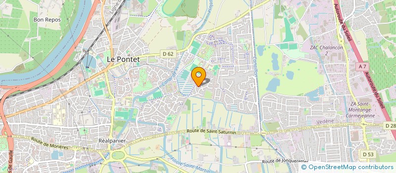 localisation de l'entreprise SAS L'UNIVERS DE CHLOE  LE PONTET