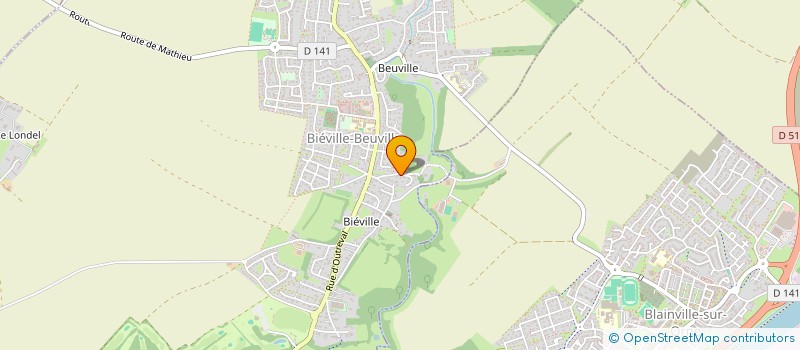 localisation de l'entreprise SAS L3A  BIEVILLE-BEUVILLE