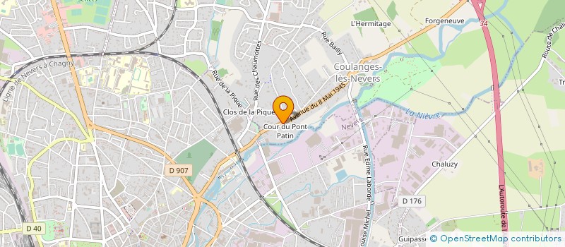 localisation de l'entreprise SAS LA BOUCHERIE DU POULBOT à COULANGES-LES-NEVERS