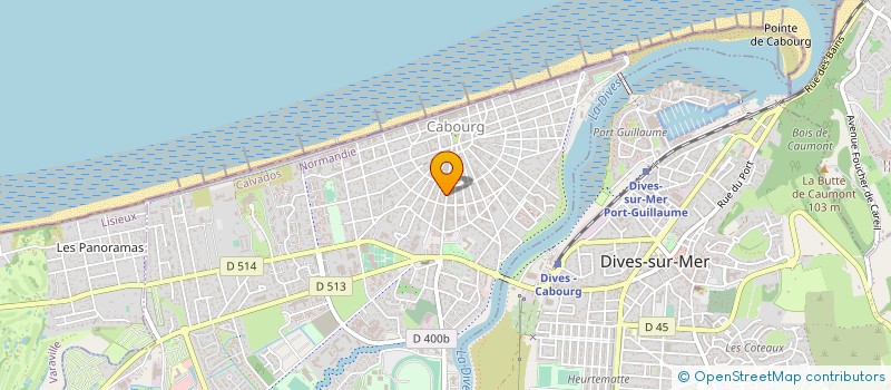 localisation de l'entreprise SAS LA CALYPSO  CABOURG