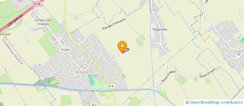localisation de l'entreprise SAS LA CANTERAINE  TETEGHEM-COUDEKERQUE-VILLAGE