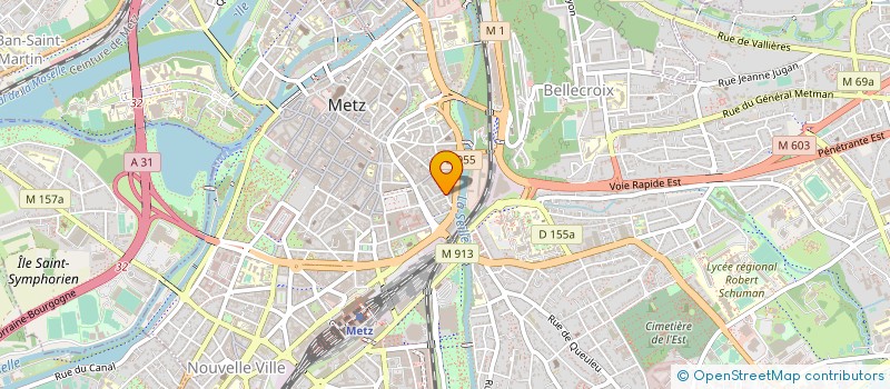 localisation de l'entreprise SAS LA CAVE 83 à METZ