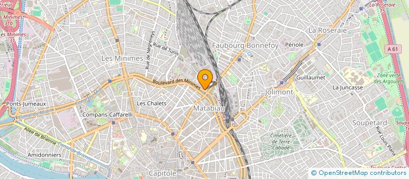 localisation de l'entreprise SAS LA CAVE A ROCK  TOULOUSE
