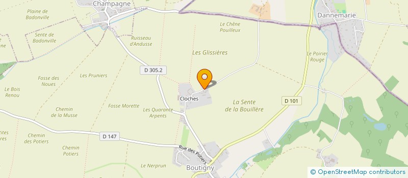 localisation de l'entreprise SAS LA CEDRAY à BOUTIGNY-PROUAIS