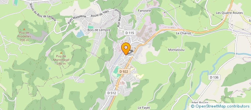 localisation de l'entreprise SAS LA CLEF DES CHAMPS à YDES
