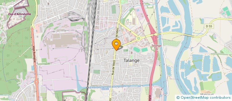 localisation de l'entreprise SAS LA DAME DE COEUR  TALANGE