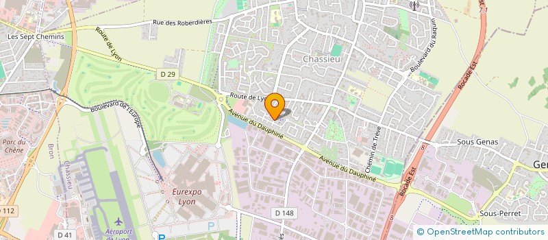 localisation de l'entreprise SAS LA DEMOISELLE BEAUTE  CHASSIEU