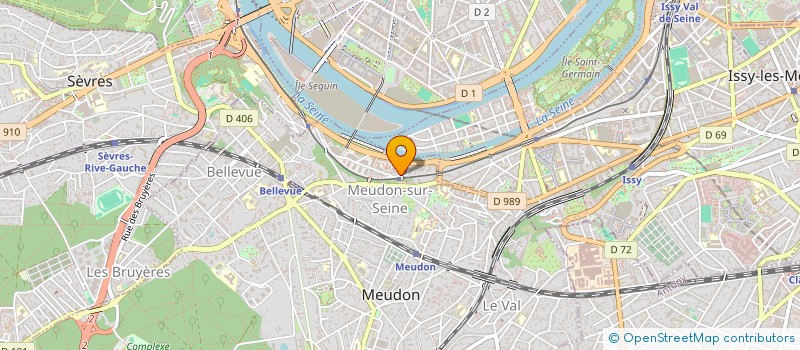 localisation de l'entreprise SAS LA FERME ECO  MEUDON