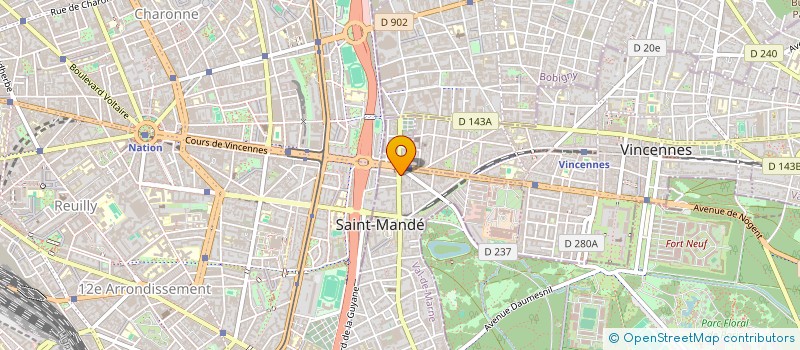 localisation de l'entreprise SAS LA FLORANGERIE à SAINT-MANDE