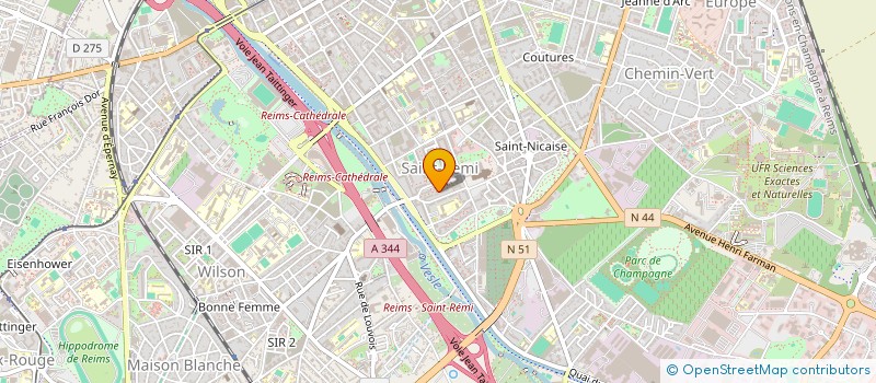 localisation de l'entreprise SAS LA FORME AU FEMININ  REIMS