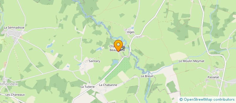 localisation de l'entreprise SAS LA GARENNE  PARSAC-RIMONDEIX