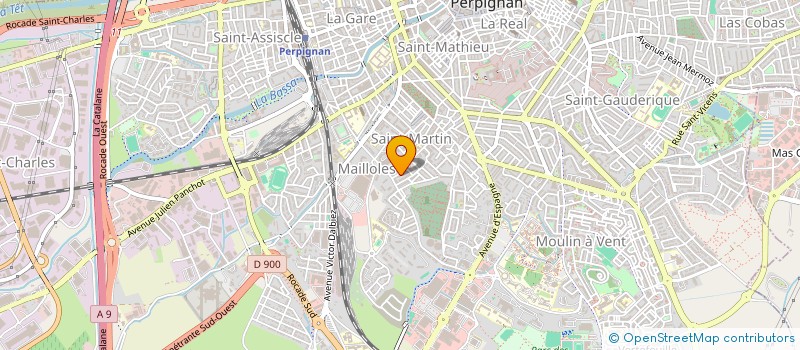localisation de l'entreprise SAS LA GAZELLE  PERPIGNAN