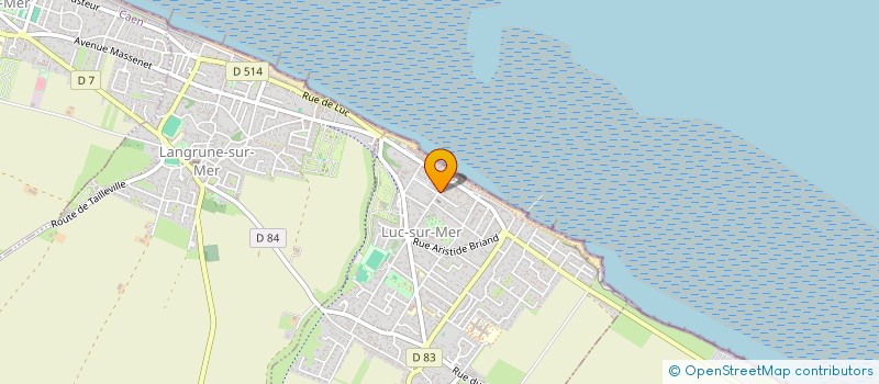 localisation de l'entreprise SAS LA GERBE D'OR à LUC-SUR-MER