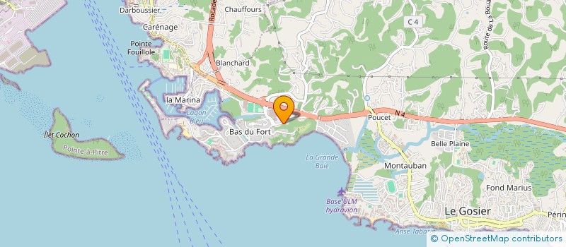 localisation de l'entreprise SAS LA KARIBEEN à LE GOSIER