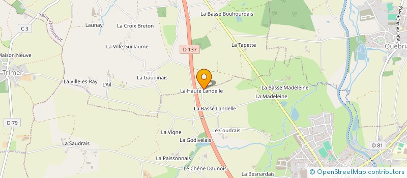 localisation de l'entreprise SAS LA LANDELLE  TINTENIAC