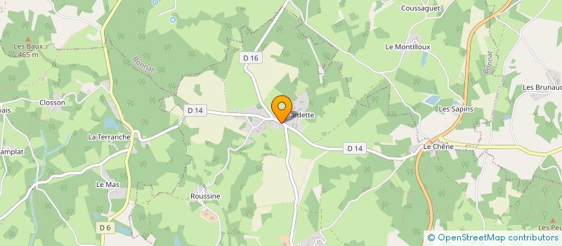 localisation de l'entreprise SAS LA LIGNE à JOUILLAT