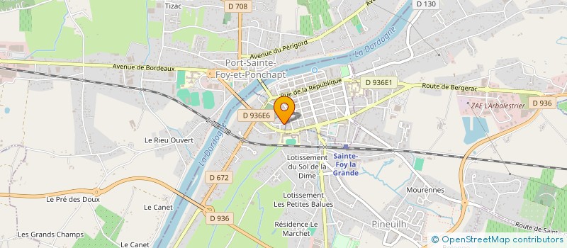 localisation de l'entreprise SAS LA LIGUOISE - COMPAGNIE DU SUD OUEST  SAINT MARTIAL D'ARTENSET