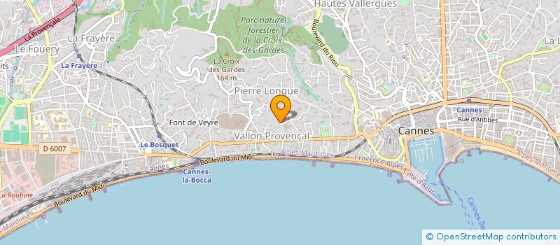 localisation de l'entreprise SAS LA LUERNA, DAU LEVANT AU POUNENT à CANNES