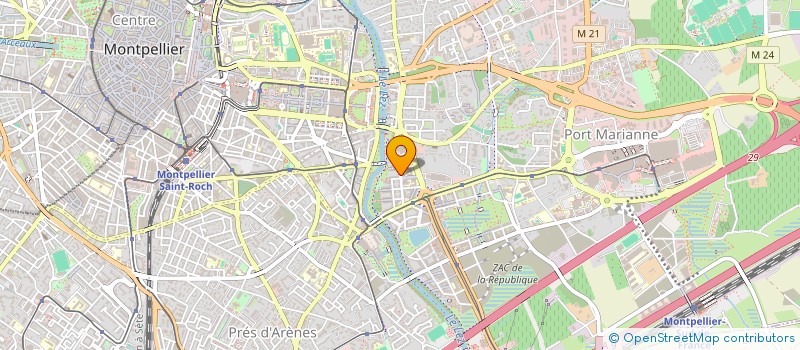 localisation de l'entreprise SAS LA PALME à MONTPELLIER