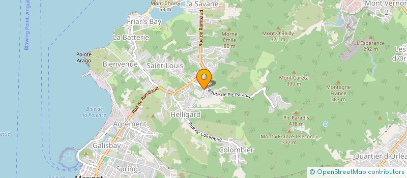 localisation de l'entreprise SAS LA PERLE  SAINT-MARTIN