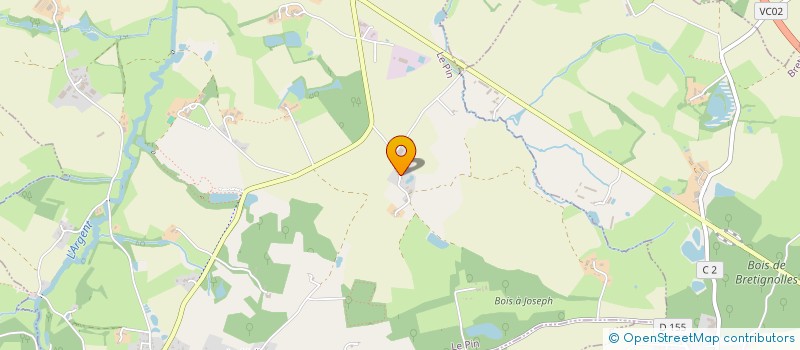 localisation de l'entreprise SAS LA PIERRE CACHEE à LE PIN