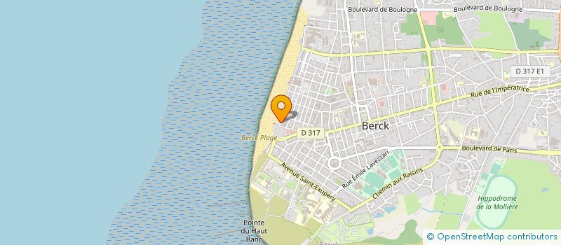 localisation de l'entreprise SAS LA PLAGE à BERCK
