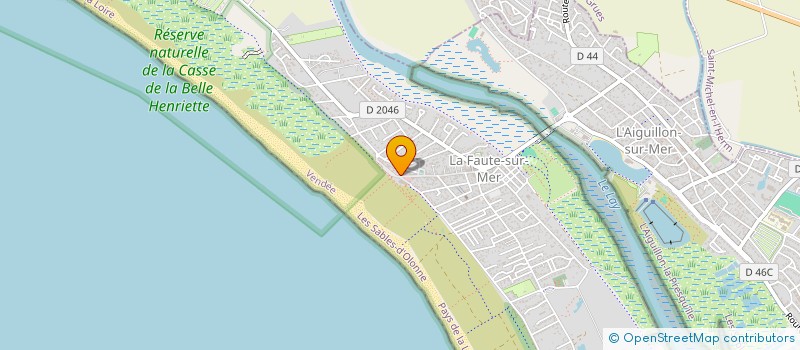 localisation de l'entreprise SAS LA PLAGE à L'AIGUILLON-LA-PRESQU'ILE