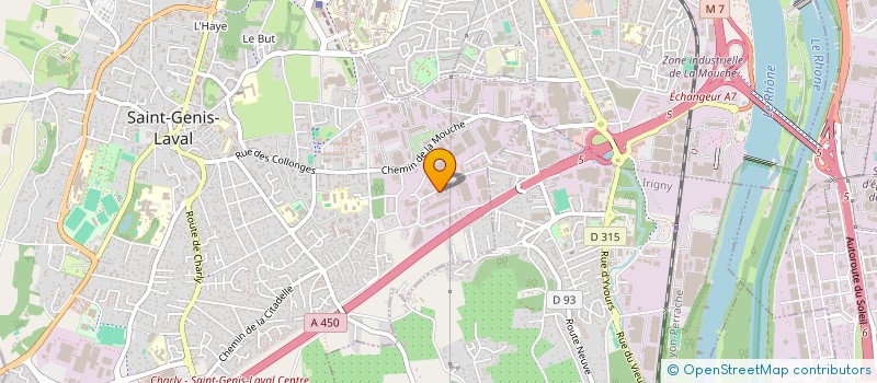 localisation de l'entreprise SAS LA REGENCE  SAINT-GENIS-LAVAL