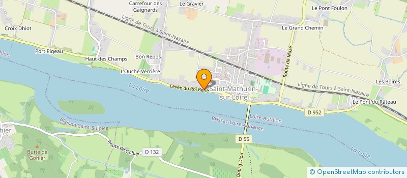 localisation de l'entreprise SAS LA ROCHE D'ANJOU  LOIRE-AUTHION