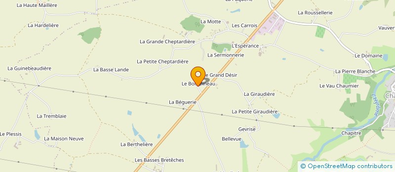 localisation de l'entreprise SAS LA ROSE DES VENTS  CHEMILLE-EN-ANJOU