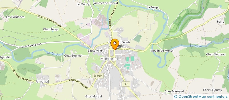 localisation de l'entreprise SAS LA ROSE'REY  MONTBRON